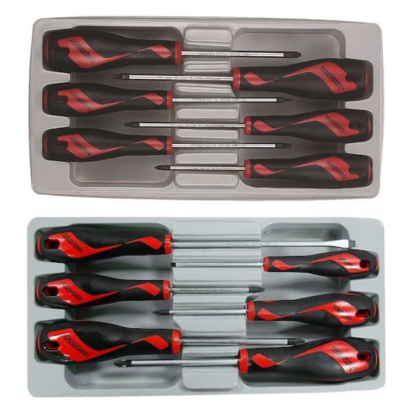 12 Piece Screwdriver Set (PZ, TX, Flat, PH)